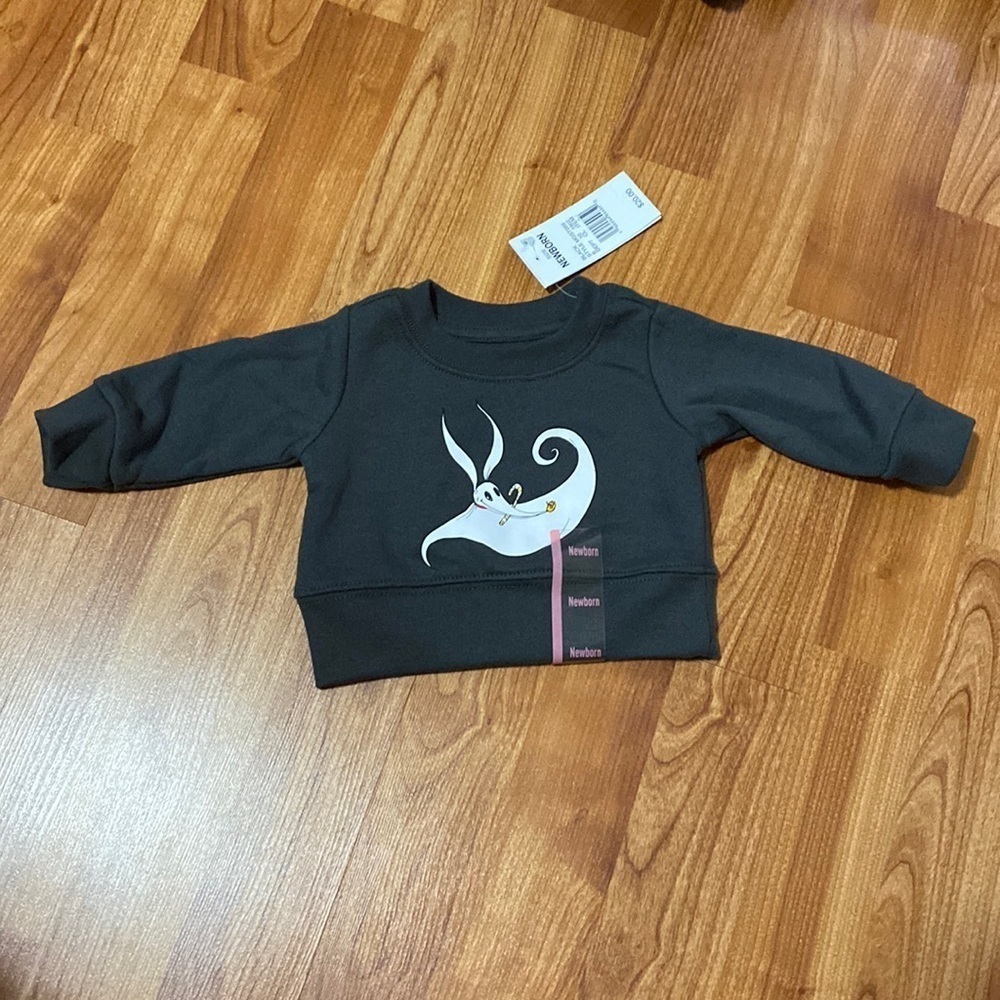 ✨NEW✨ 6-9m Nightmare Before Christmas Zero Disney Baby Crewneck Sweatshirt